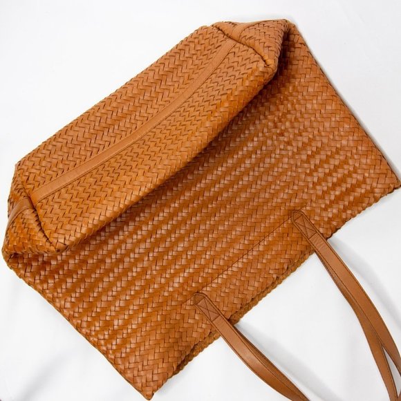 Madewell Large Transport Tote bag: Woven Leather - Picture 12 of 16
